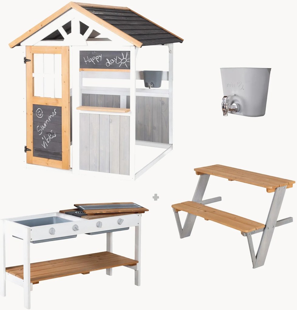 Casa de brincar com acessórios BBQ