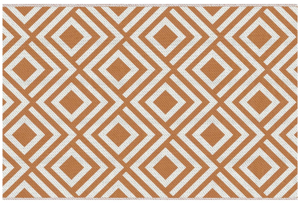Outsunny Tapete Exterior Reversível Plástico Impermeável Varanda Pátio Campismo Praia Durável 182x274 cm Marrom Branco | Aosom Portugal