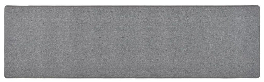 Tapete/passadeira 80x300 cm cinzento-escuro