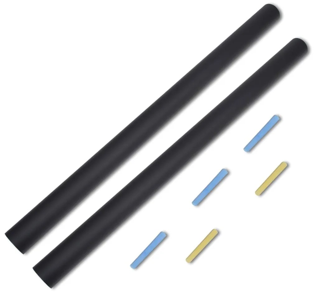 Autocolante quadro negro com gizes 0,6 x 2 m (2 Rolos)