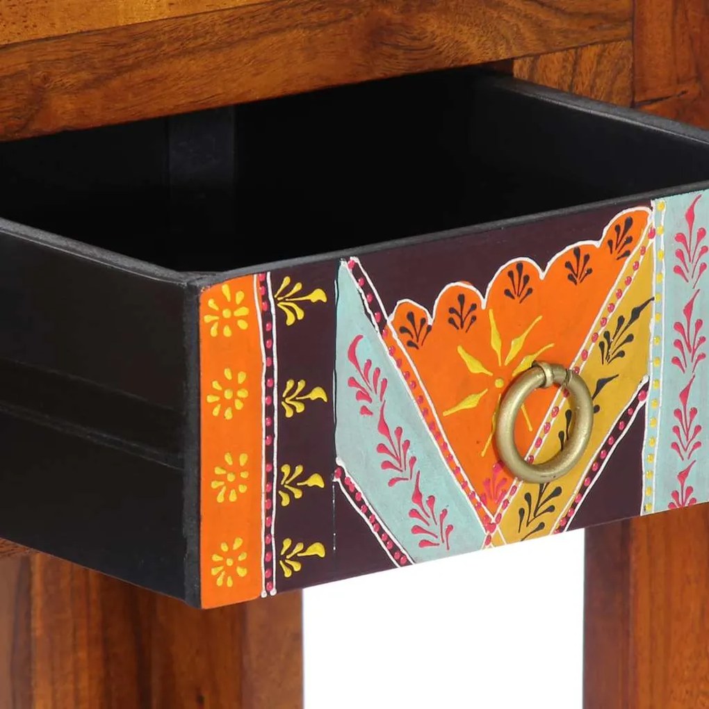 Mesa consola 110x35x75 cm madeira de acácia maciça