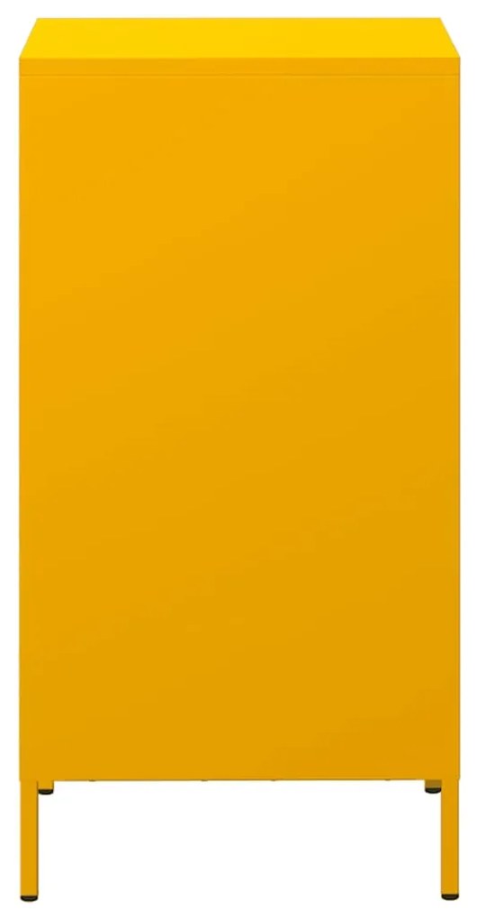 Aparador 35x39x73,5 cm aço laminado a frio amarelo mostarda