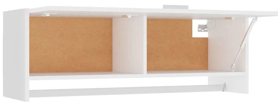 Roupeiro 100x32,5x35 cm derivados de madeira branco