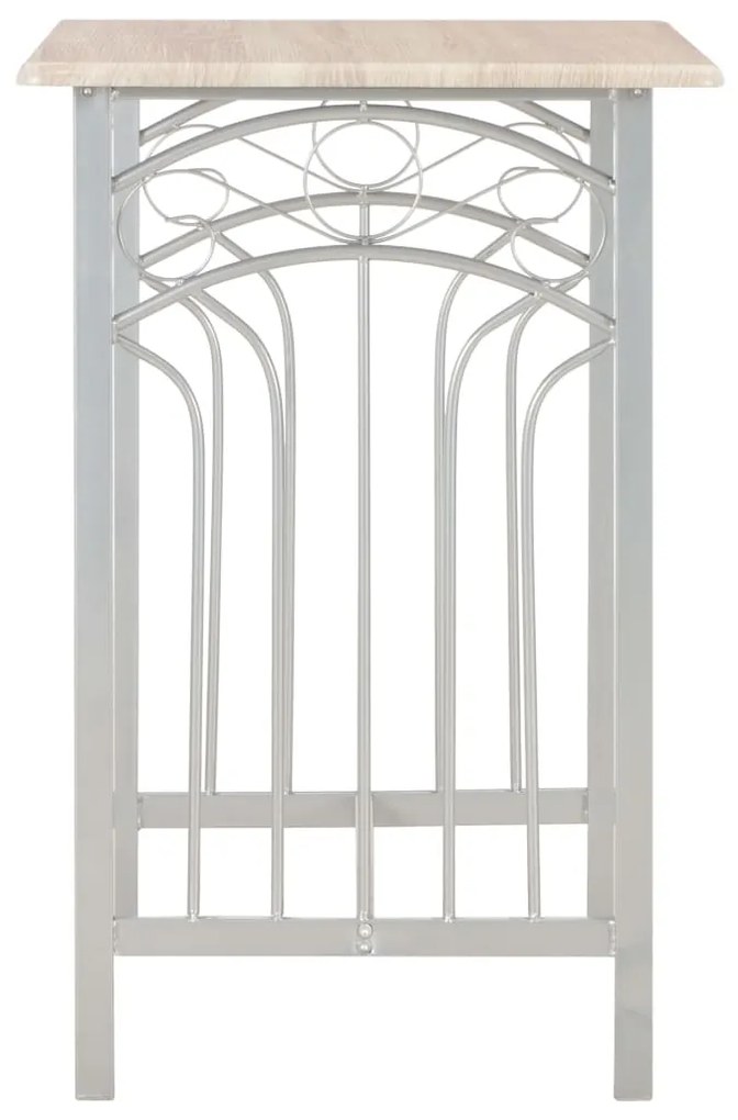 3 pcs conjunto de bar em madeira e aço