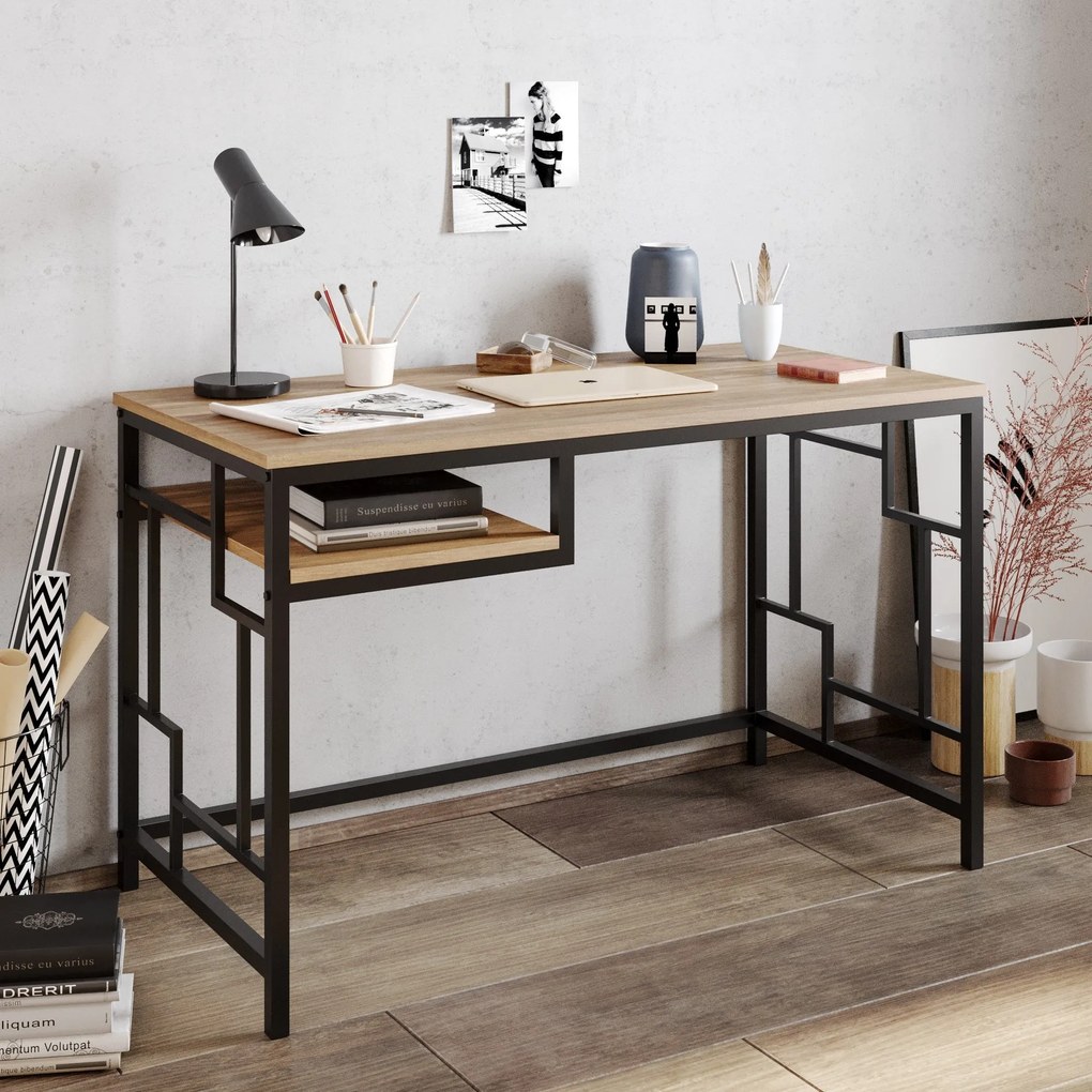 Secretária Victory – Preto Nogal – 120x75x60 cm