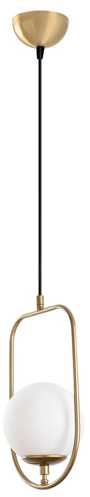 Candeeiro Suspenso Skew – Dourado – 20x171x15 cm