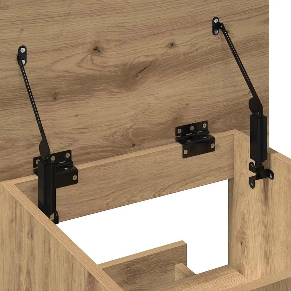 Pódio Lectern vidaXL com Rodas em Madeira de Carvalho
