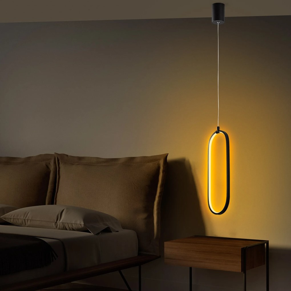 Candeeiro Chandelier Can – Preto – 17 x 60-110 cm