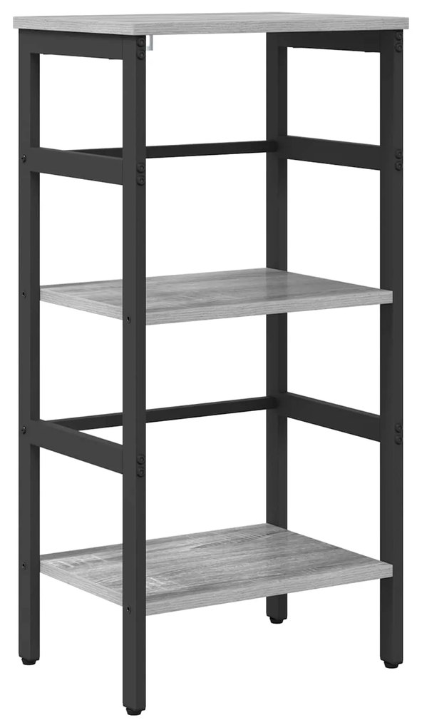 vidaXL Estante Cinza Sonoma 40 x 29,5 x 81 cm Madeira processada