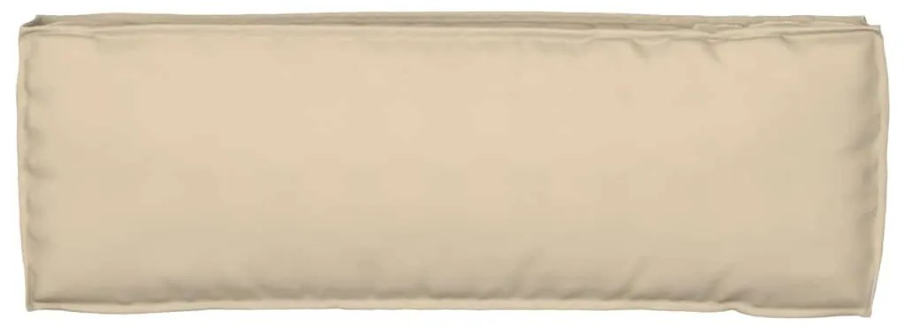 Almofada de Palete para Banco Bege - 120x40x8 cm - Tecido Oxford