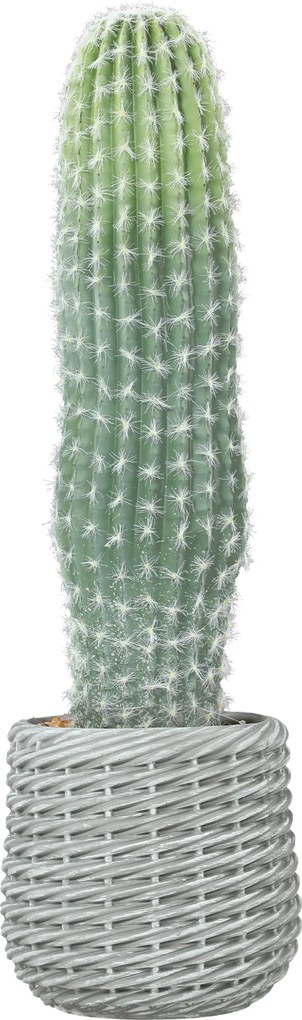 Cacto Artificial 66 cm, Planta Artificial Decorativa com Vaso para Decoração de Interiores Verde