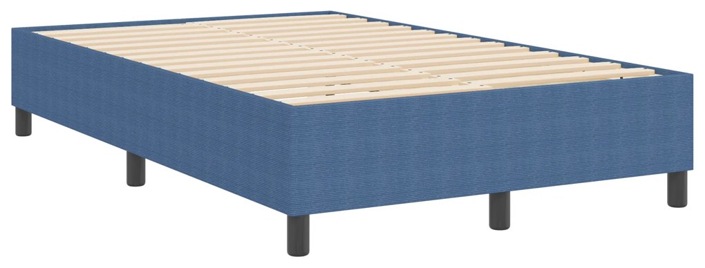 Cama Box vidaXL Azul 120x200 cm Tecido Corduroy
