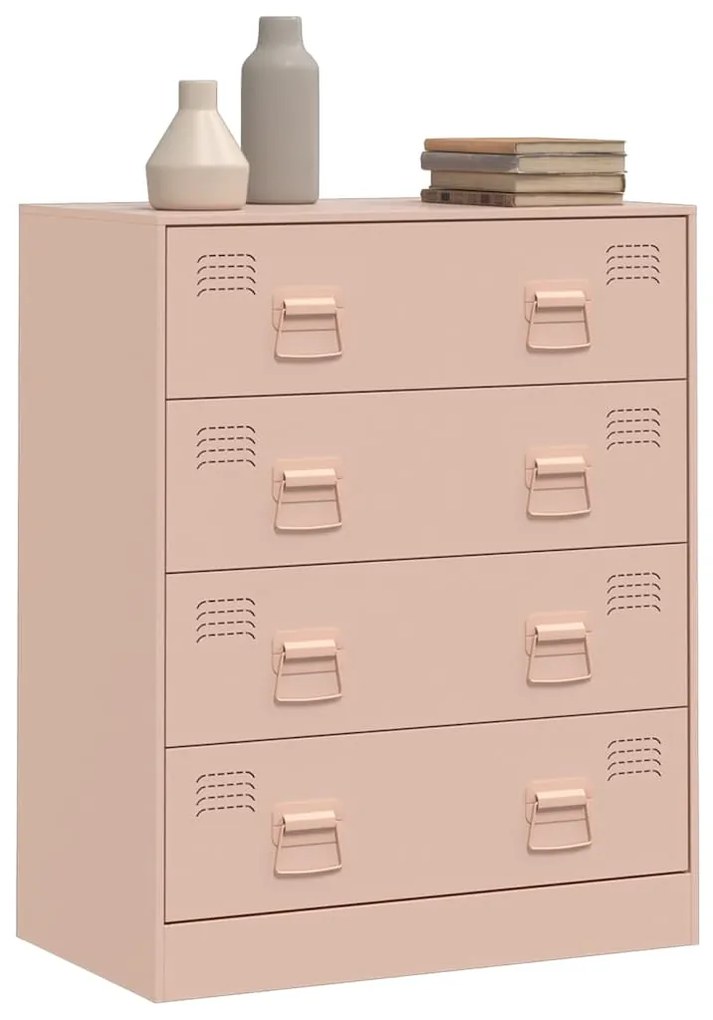Aparador 67x39x83 cm aço rosa