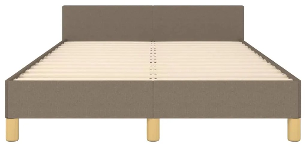 Estrutura cama sem colchão 120x200 cm tecido cinza-acastanhado