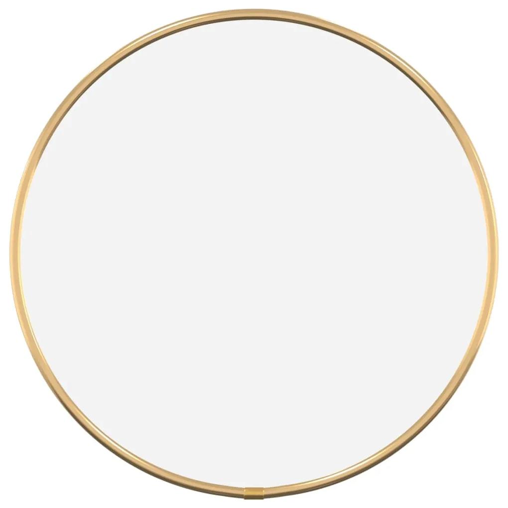 Espelho de parede Ø30 cm redondo dourado