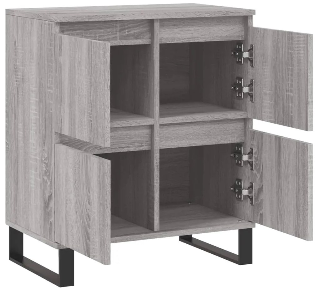 Aparador 60x35x70 cm derivados de madeira cinzento sonoma