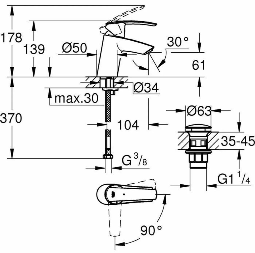 Torneira Monocomando Grohe 23551001