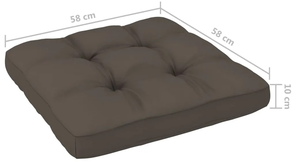 4 pcs conj. lounge paletes c/ almofadões pinho impregnado preto