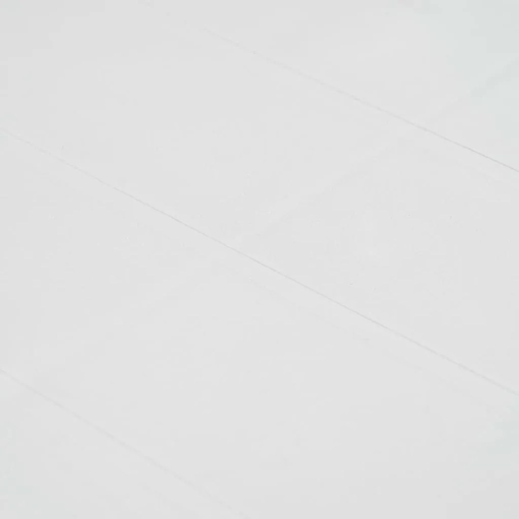 Mesa de jardim 79x79x72 cm plástico branco com aspeto de vime