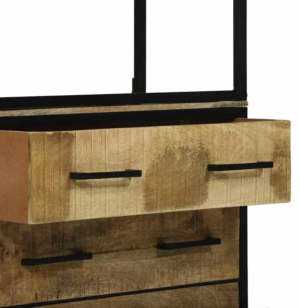 Highboard vidaXL 70x35x180 cm Madeira Sólida Mango Rústica