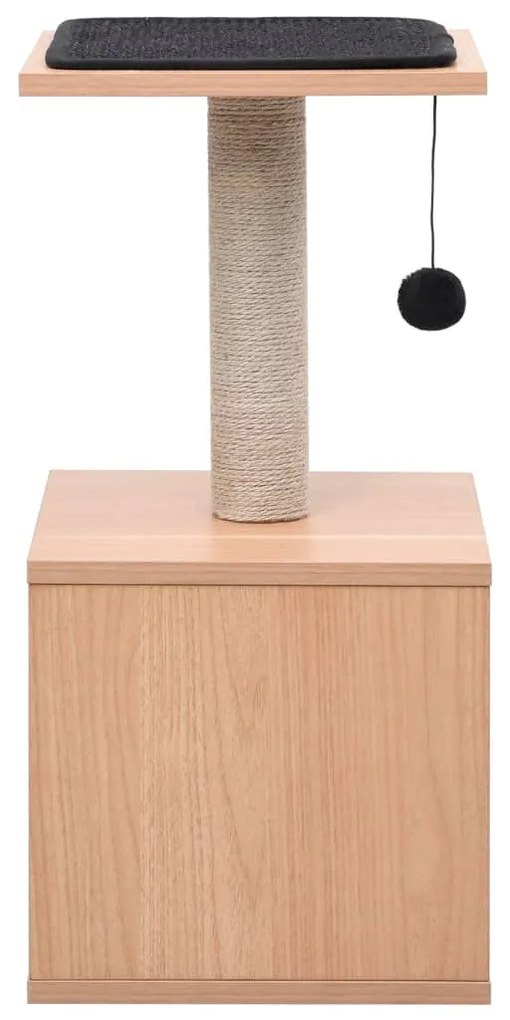 Árvore para gatos c/ tapete arranhador sisal 62 cm