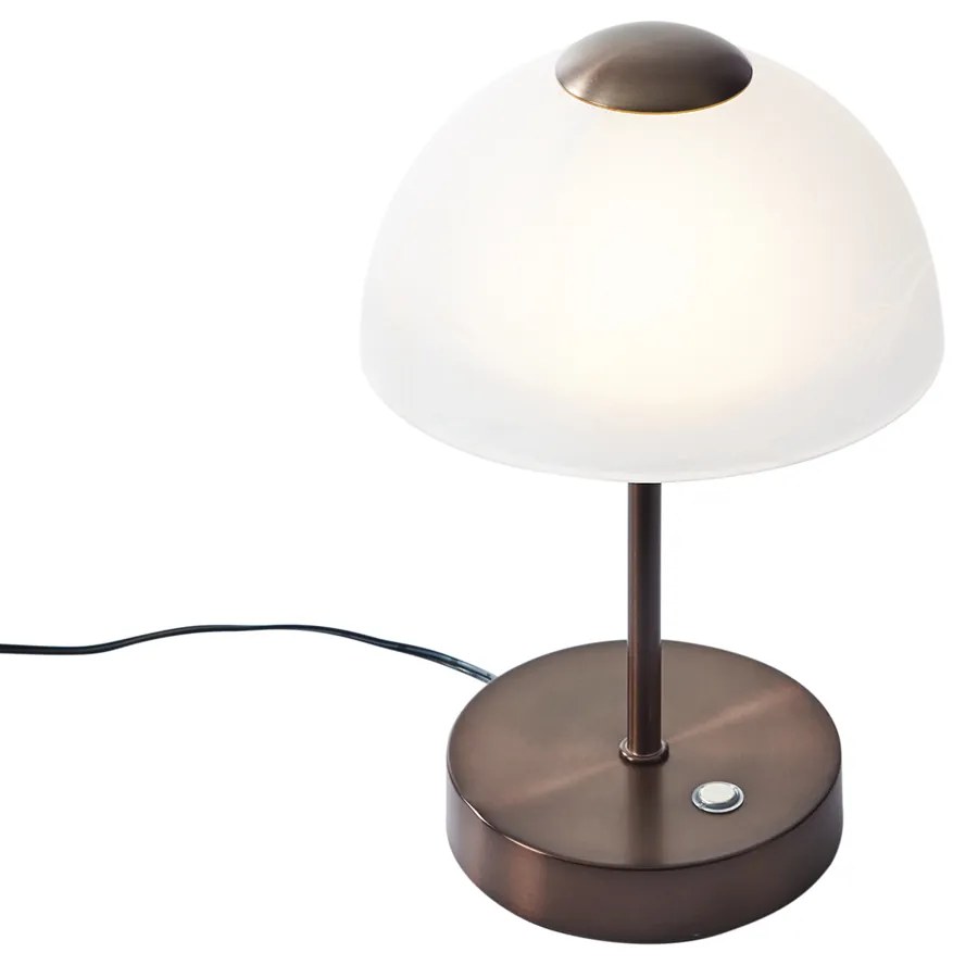 Candeeiro de Mesa Design Bronze Escuro Incl. LED Regulável - Joya Design