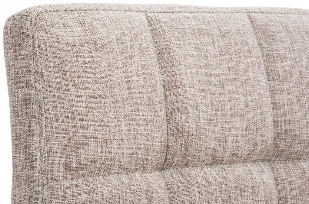 Banco de bar Peru em tecido 46 x 94-114 x 47 cm Creme