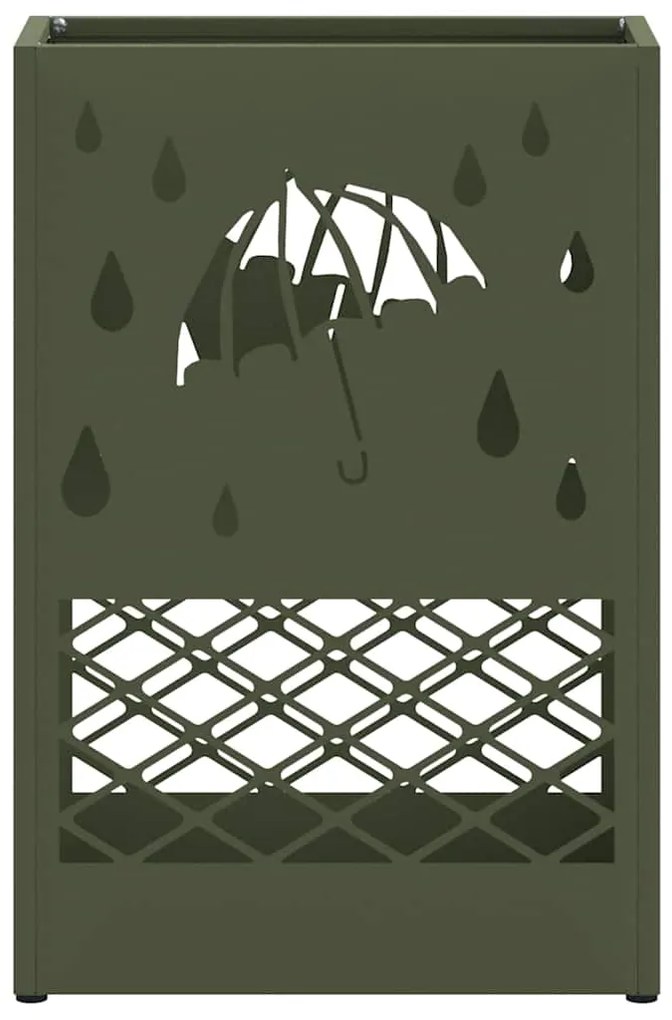 Suporte de Guarda-Chuva Verde-Azeitona da , 28x12x41 cm, em Aço