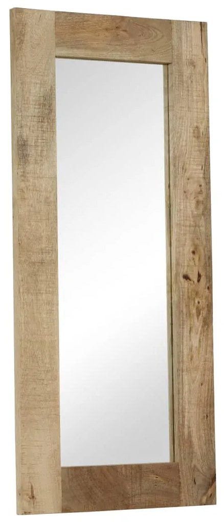 Espelho em madeira de mangueira maciça 50x110 cm