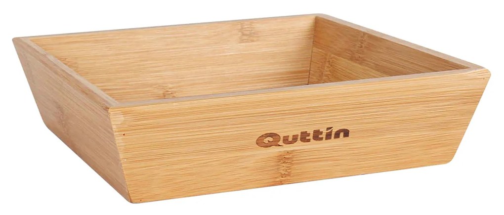 Tigela Bambu Quttin Retangular 20X20X5cm