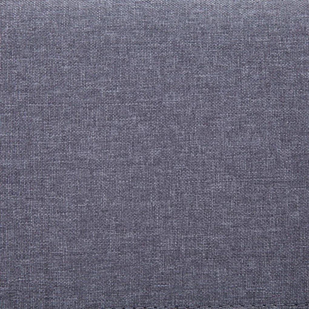 Banco c/ compartim. arrumação 116 cm poliéster cinzento-claro