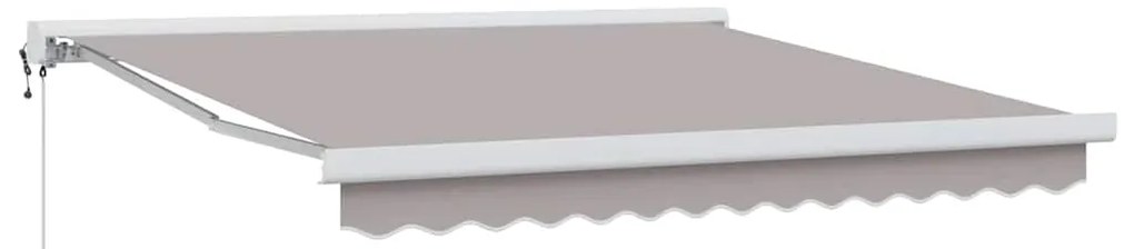 Toldo Retrátil Automático Cinza Claro 300 x 250 cm