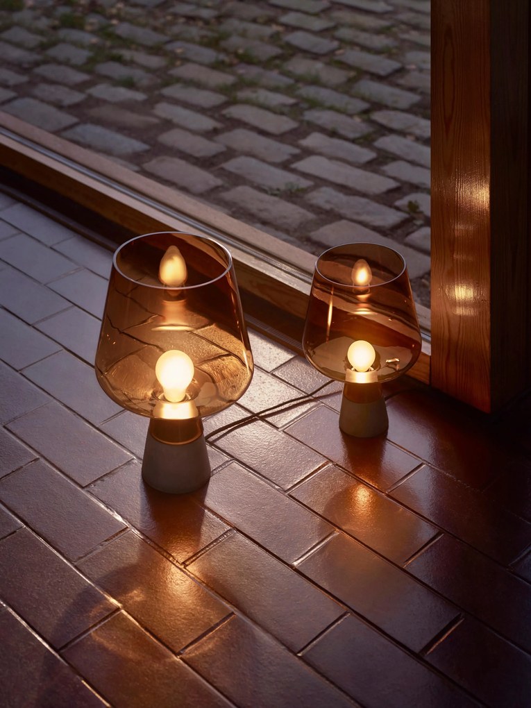 Candeeiro de mesa pequeno artesanal Leimu