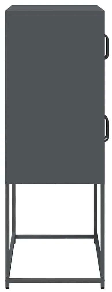 Aparador alto 68x39x107 cm aço antracite