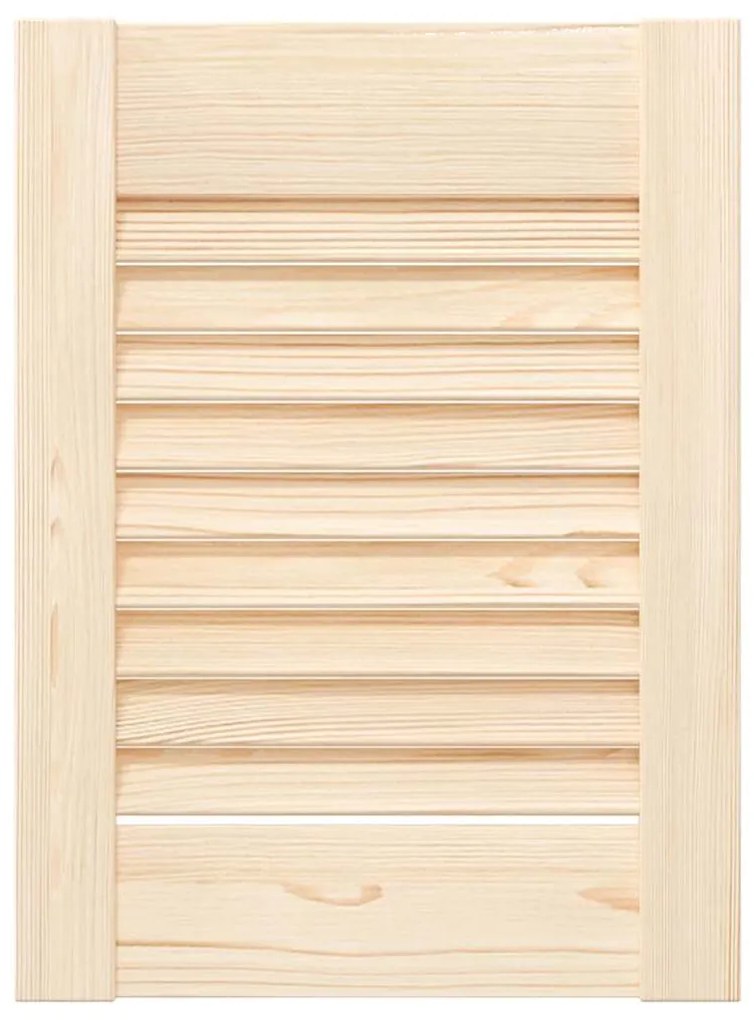 Portas de armário 2 pcs com design de persiana pinho maciço