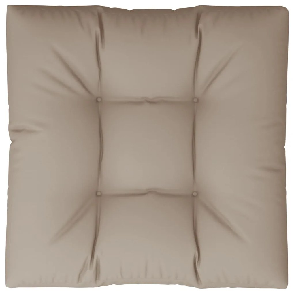 Almofadão sofá de paletes 80x80x12 cm tecido cinza-acastanhado