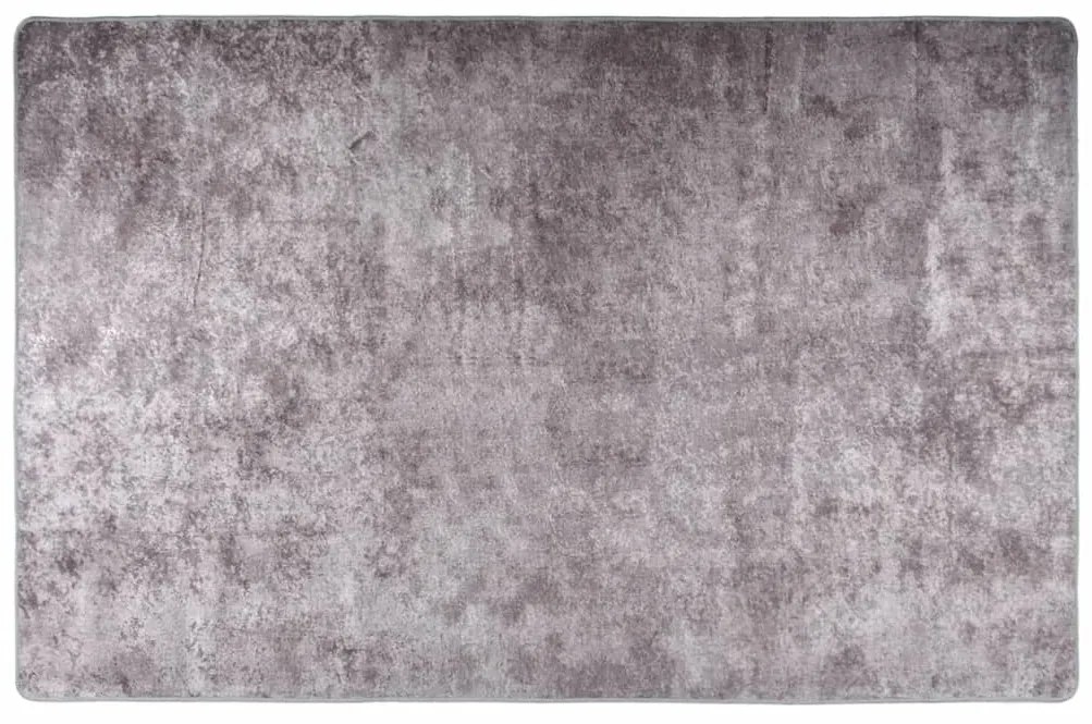 Tapete lavável antiderrapante 80x150 cm cinzento