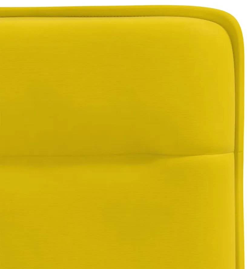 Cadeiras de jantar 6 pcs veludo amarelo
