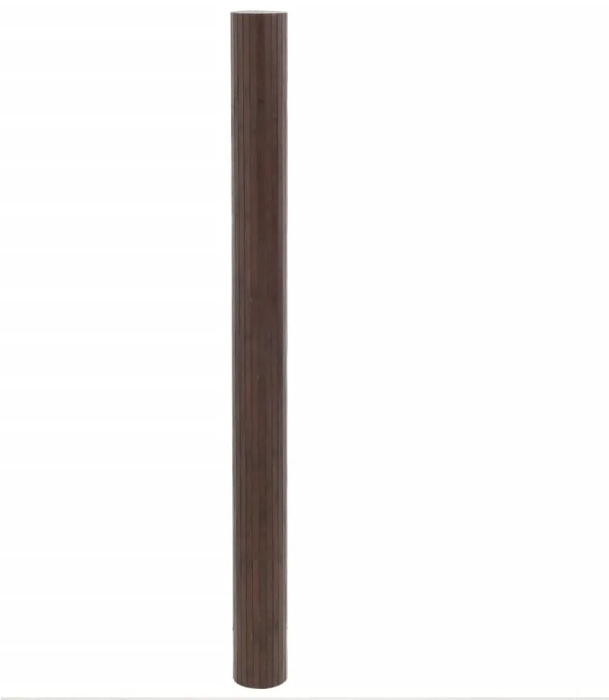 Tapete retangular 80x500 cm bambu castanho-escuro