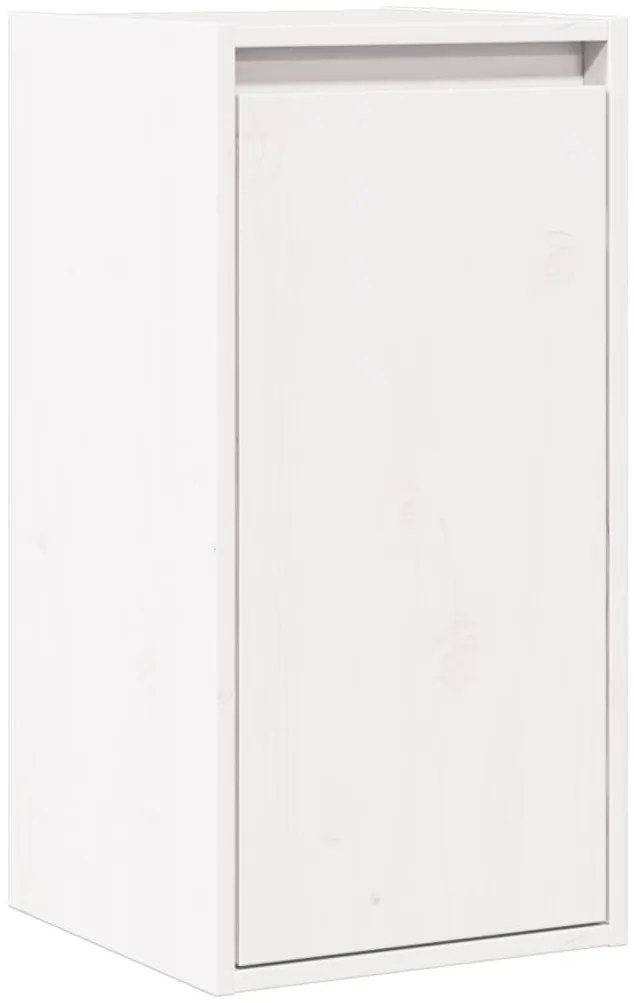vidaXL Armário de parede 30x30x100 cm madeira de pinho maciça branco