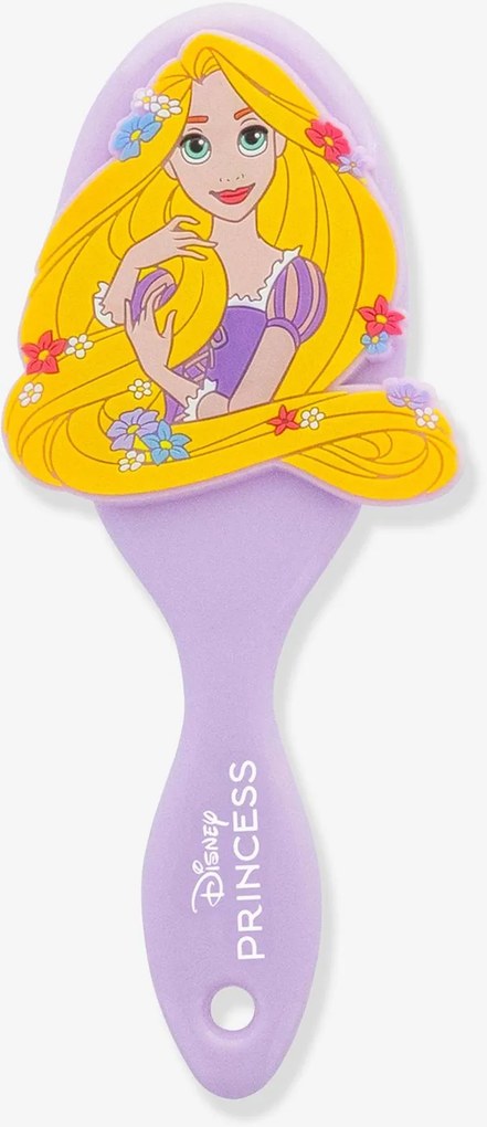 Escova de cabelo Disney® com aplicação Rapunzel em 3D lilás