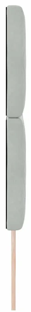 Cabeceira LED cinza claro 80 cm em veludo.