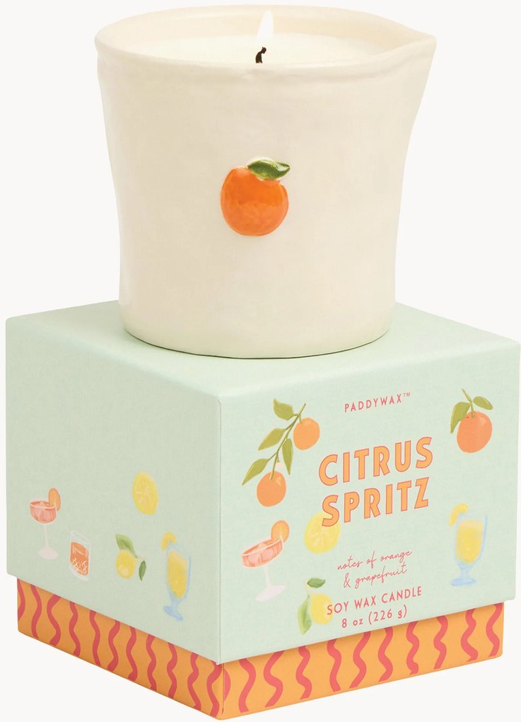 Vela perfumada em cerâmica Orange (Citrus Spritz)
