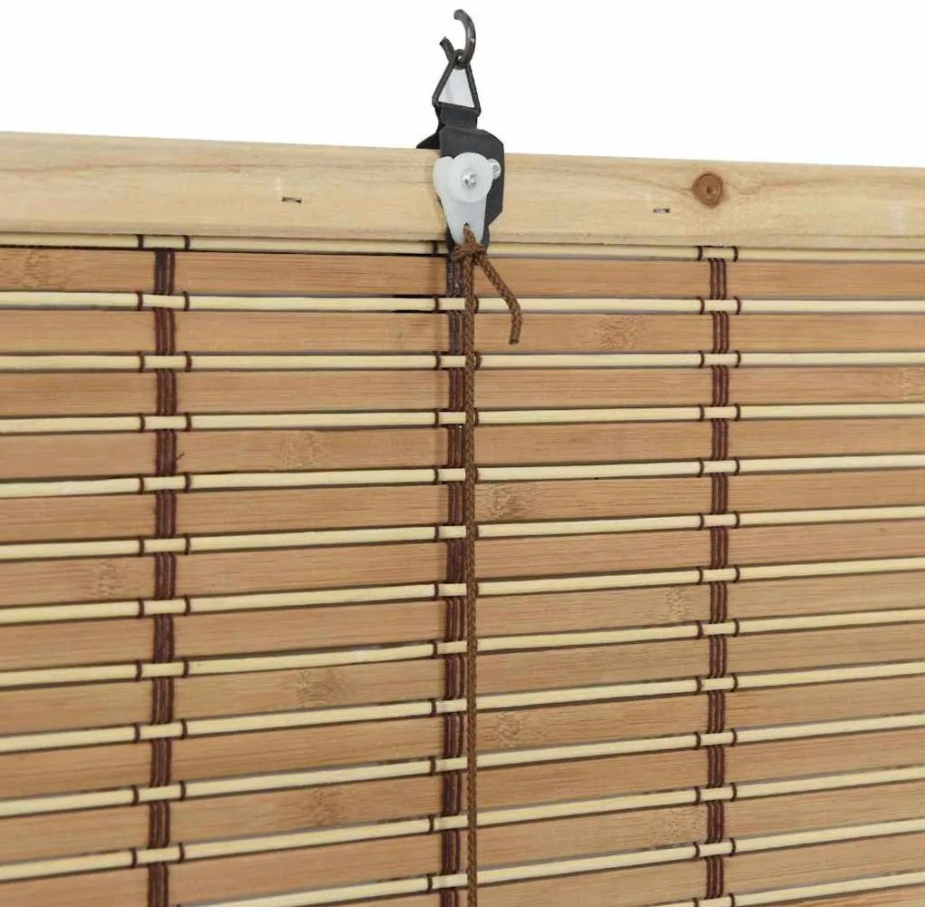 Persianas e Sombras para Janela Marrom Claro 140 x 220 cm Bambu