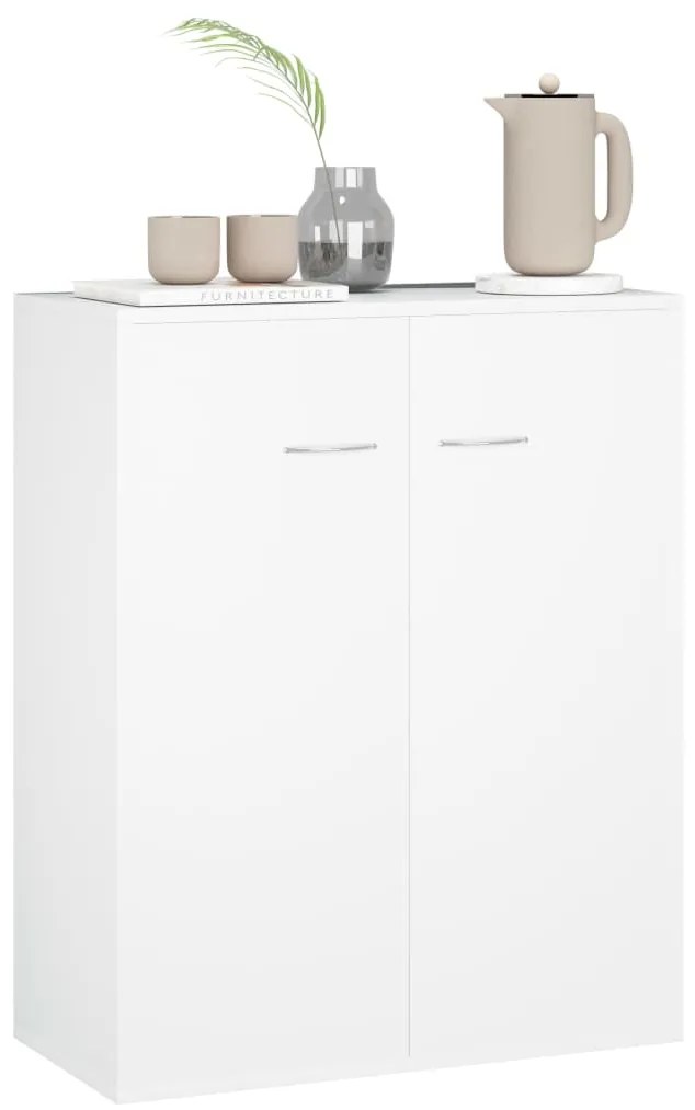 Aparador 60x30x75 cm contraplacado branco