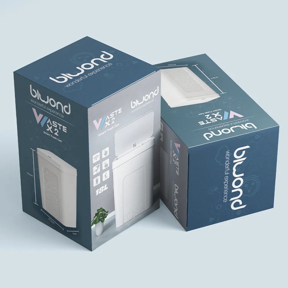 Caixote Lixo Inteligente com Sensor 18L Preto Biwond