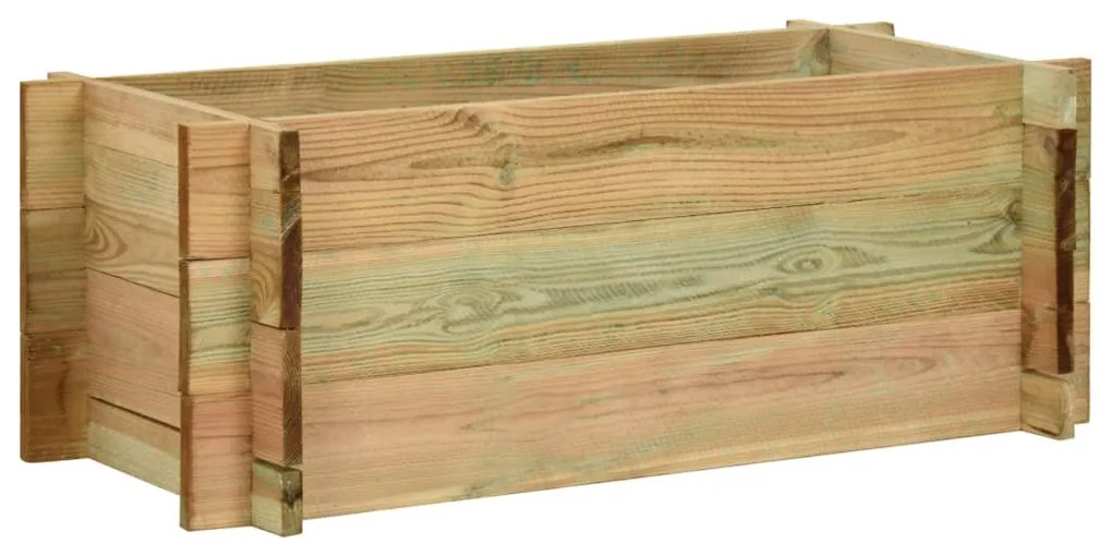 vidaXL Canteiro elevado jardim 80 cm pinho impregnado