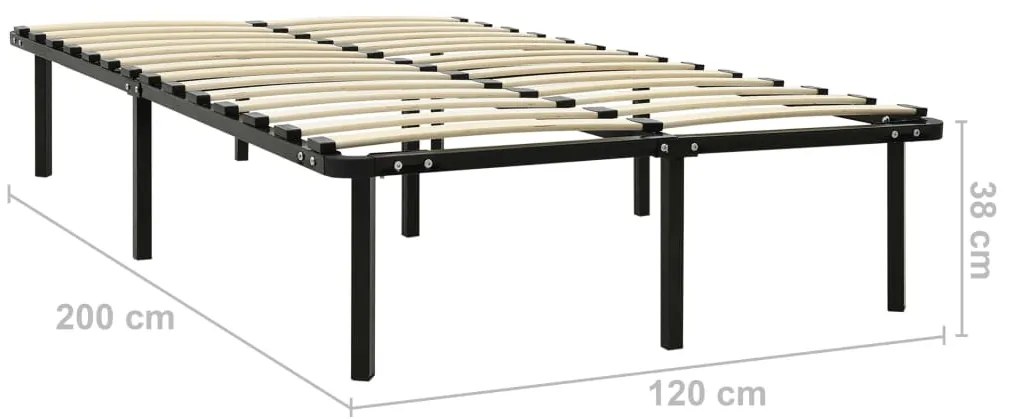 Estrutura de cama 120x200 cm metal preto