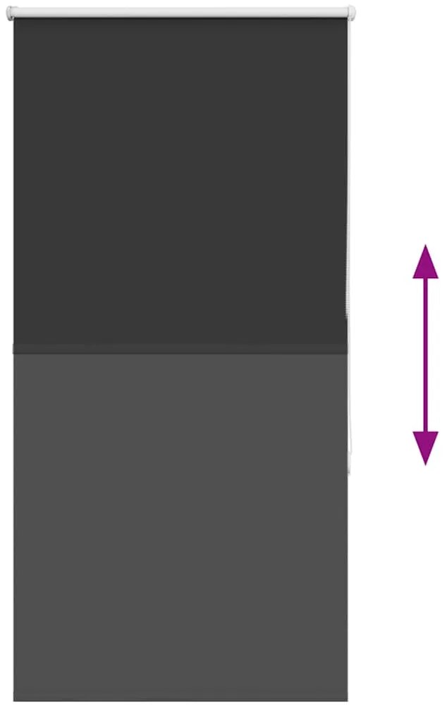 Persiana de enrolar 65x130 cm largura tecido 60,7 cm poliéster