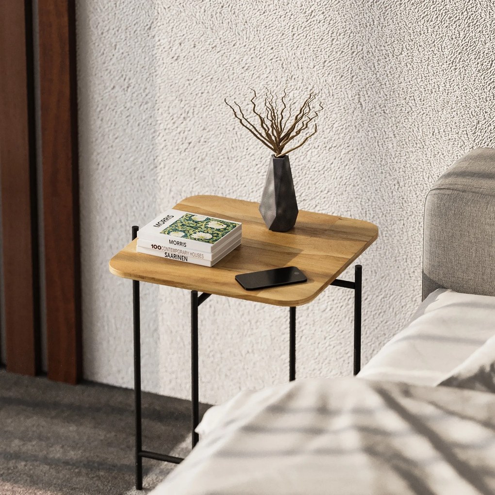 Mesa de Centro Shb-005 – Preto Natural – 46x56x46 cm | Tribo Home
